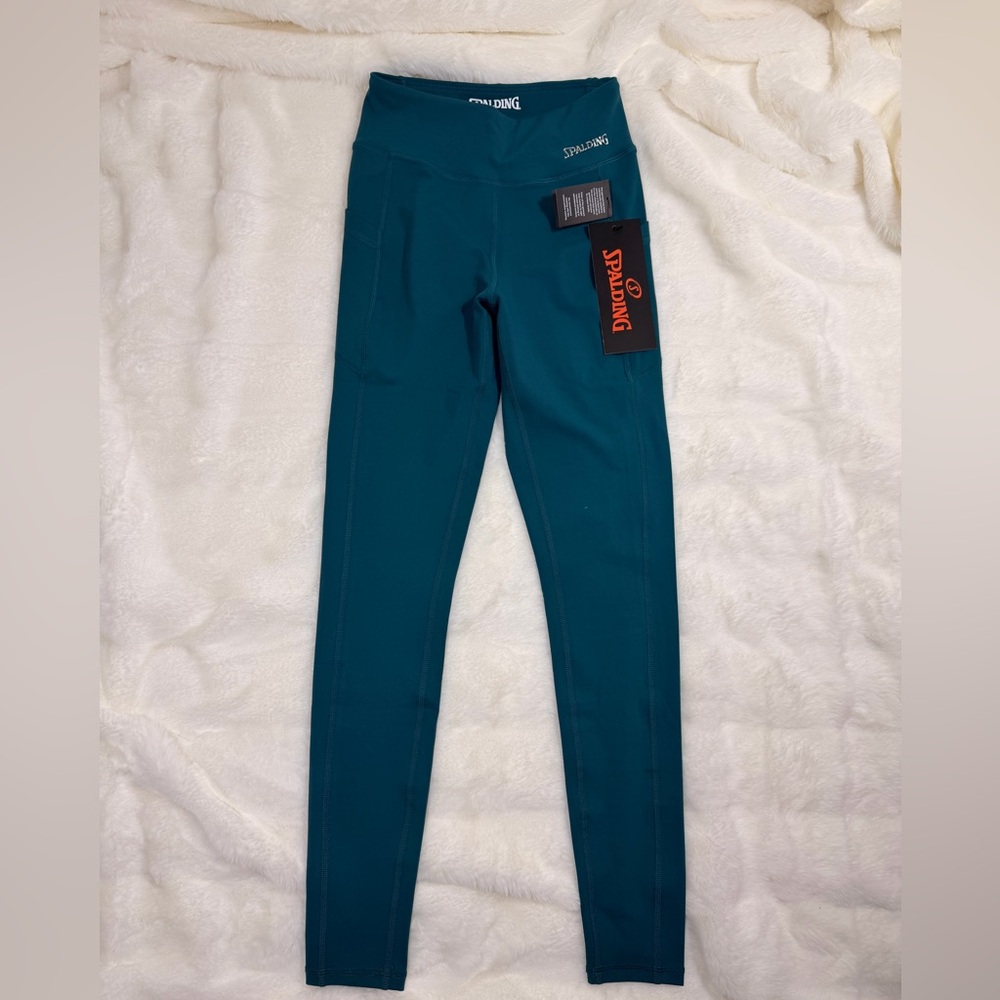 Spalding Teal Activewear Leggings